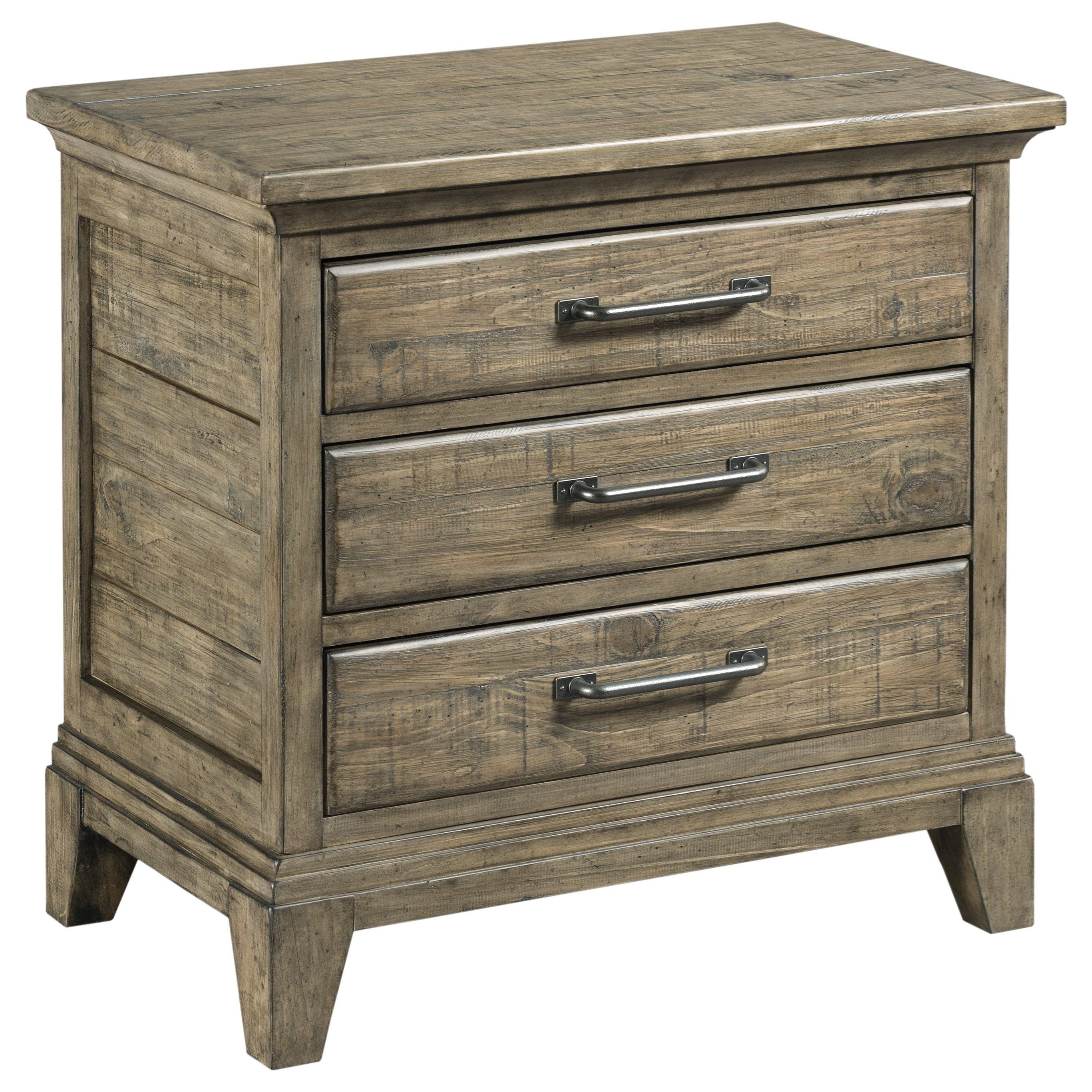Kincaid Furniture Plank Road Blair Three Drawer Nightstand with Night